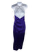 The Sei Size 2 Royal Purple Silk Spaghetti Strap Gathered Surplice Maxi Dress Royal Purple / 2