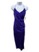 The Sei Size 2 Royal Purple Silk Spaghetti Strap Gathered Surplice Maxi Dress Royal Purple / 2