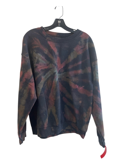 Carmar Size Small Black & Multi Cotton Crew Neck Long Sleeve Oversize Sweater Black & Multi / Small