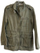 BP Size XS Army Fatigue Green Cotton High Neck Front Zip Cinched Waist Jacket Army Fatigue Green / XS