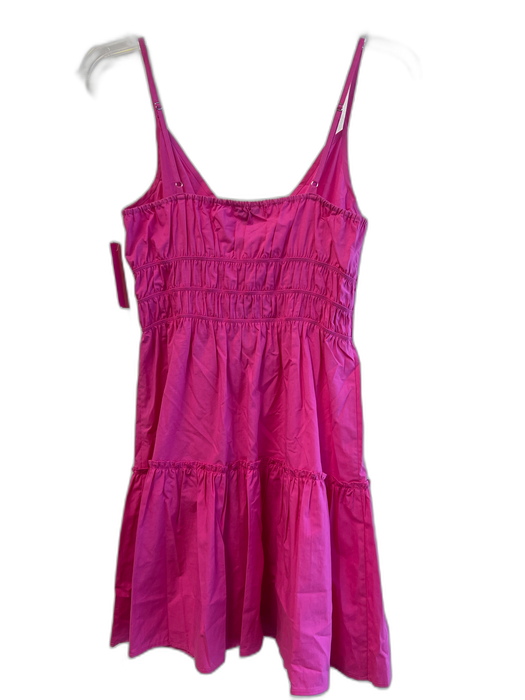 Rails Size XS Pink Cotton Spaghetti Strap Tiered Ruffle Detail V Neck Dress Pink / XS