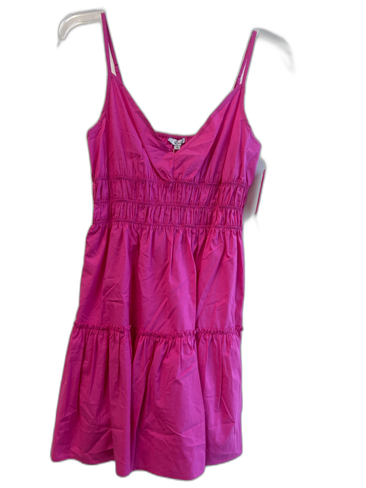 Rails Size XS Pink Cotton Spaghetti Strap Tiered Ruffle Detail V Neck Dress Pink / XS