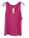 Velvet Size XS Pink Cotton Sleeveless Scoop Neck Solid Color Tank Top Pink / XS