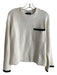 Sanctuary Size XS White & Black Polyester Blend Round Neck Long Sleeve Sweater White & Black / XS