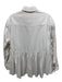 We The Free Size XS Cream Cotton Blend Long Sleeve Contrast Stiching Top Cream / XS