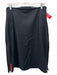 Prada Size 46 Black Virgin Wool Side Zips Zip Pockets Pencil Knee length Skirt Black / 46