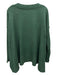 Free People Size Small Hunter Green Nylon Blend Rib Knit Ribbed Detail Sweater Hunter Green / Small