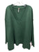 Free People Size Small Hunter Green Nylon Blend Rib Knit Ribbed Detail Sweater Hunter Green / Small