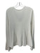 Moth Size L Off White Cotton & Rayon Long Sleeve V Neck Knit Sweater Off White / L