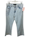J Brand Size 31 Light Wash Cotton Denim Boot Cut Mid Rise Raw Hem 5 Pocket Jeans Light Wash / 31