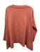 Free People Size Small Peach Nylon Blend Rib Knit Ribbed Detail Oversize Sweater Peach / Small