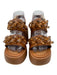 See By Chloe Shoe Size 38 Tan Brown Leather Upper Two Strap Chain Detail Sandals Tan Brown / 38
