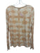 Vince Size L Peach & White Pima Cotton Tie Dye Long Sleeve Top Peach & White / L