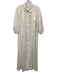 Maeve Size Medium White Linen Button Down Collared Long Sleeve Maxi Dress White / Medium