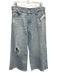 Pilcro Size 29 Light Wash Cotton Blend Distressed Wide Leg Cropped Jeans Light Wash / 29