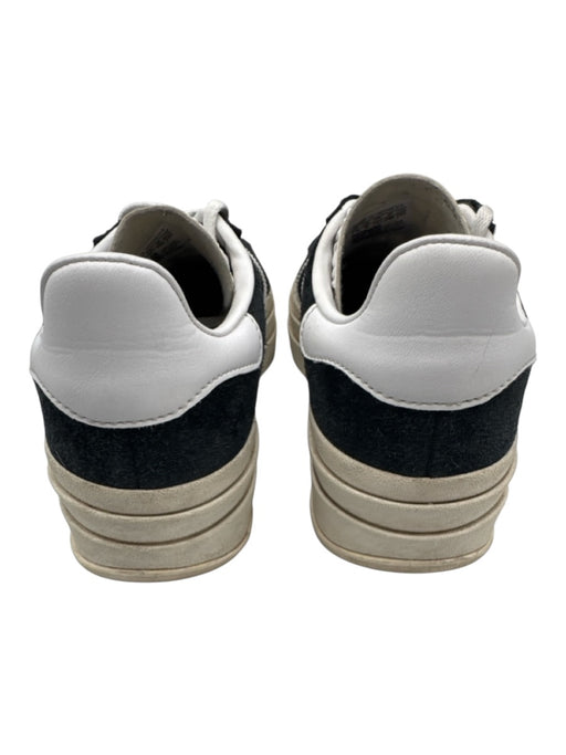Adidas Shoe Size 7.5 Black, Beige, White Suede Upper Low Top Lace Up Sneakers Black, Beige, White / 7.5