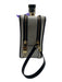 Marc Jacobs Black & White Leather Cracked / Distressed Crossbody Strap Logo Bag Black & White / S