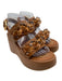 See By Chloe Shoe Size 38 Tan Brown Leather Upper Two Strap Chain Detail Sandals Tan Brown / 38