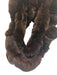 Dark Brown Rabbit Infinity Wrap Knit Detail Scarf Shawl Dark Brown