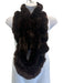 Dark Brown Rabbit Infinity Wrap Knit Detail Scarf Shawl Dark Brown