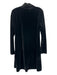 Pomander Place Size L Black Polyester Blend Velvet Long Sleeve high neck Dress Black / L