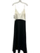 Pomander Place Size L White & Black Rayon Blend Spaghetti Strap V Neck Dress White & Black / L
