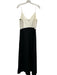 Pomander Place Size L White & Black Rayon Blend Spaghetti Strap V Neck Dress White & Black / L
