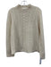 White + Warren Size M Cream White Cashmere Cable Knit Mock Neck Pullover Sweater Cream White / M