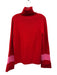 Hyacinth House Size L Red & Pink Missing Fabric Tag Ribbed Knit Pullover Sweater Red & Pink / L