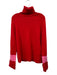Hyacinth House Size L Red & Pink Missing Fabric Tag Ribbed Knit Pullover Sweater Red & Pink / L