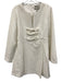 Tuckernuck Size M White Polyester Bows Notch Neck Above Knee Dress White / M