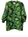 Pomander Place Size XL Mixed Greens Polyester Brocade Floral Button Detail Dress Mixed Greens / XL