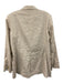 Vilagallo Size 46 / L Beige & Gold Cotton Blend Metallic Thread Blazer Jacket Beige & Gold / 46 / L