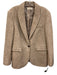 Circolo 1901 Size 48 / Large Beige Cotton Blend Single Breasted Blazer Jacket Beige / 48 / Large