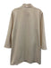 Tuckernuck Size L Cream Polyester Blend Button stand collar Shift Dress Cream / L