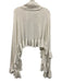 Kerisma Size One Size Ivory White Cashmere Blend Ribbed Trim flounce Sweater Ivory White / One Size
