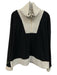 Dudley Stephens Size XL Black & White Polyester Fleece Colorblock Sweater Black & White / XL