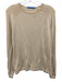 J. McLaughlin Size L Cream Beige Cotton Blend Marled Long Sleeve Top Cream Beige / L