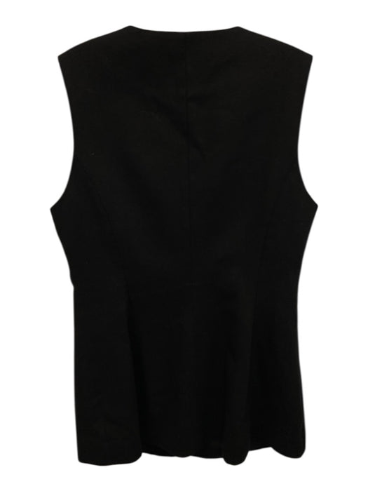 Tuckernuck Size 10 Black Cotton Twill Zip A Line Above Knee Dress Black / 10