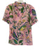 Banjanan Size L Pink, Green, Blue Cotton Semi Sheer Birds & Floral Top Pink, Green, Blue / L