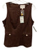Hyacinth House Size L Brown Polyester Blend Faux Suede Sleeveless Sleeveless Top Brown / L