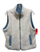 Love Tree Size L White & Blue Polyester Reverse seam detail Sherling Accent Vest White & Blue / L