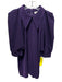 Julia Allert Size XL Eggplant Purple Polyester & Viscose Short Puff Sleeve Top Eggplant Purple / XL