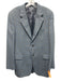 Miller Brothers Blue & Brown Wool Plaid 2 Button Men's Blazer Blue & Brown / 42L
