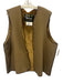 Barbour Size Est XL Brown Polyester & Acrylic Solid Lined Buttons Men's Vest Brown / Est XL