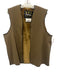 Barbour Size Est XL Brown Polyester & Acrylic Solid Lined Buttons Men's Vest Brown / Est XL