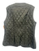 Barbour Size 12 Green Polyamide Solid Lined Buttons Men's Vest Green / 12