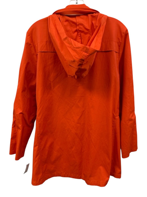 CM Size M Orange Cotton & Nylon Long Sleeve Zip Up Buttons Jacket Orange / M