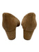 J Crew Shoe Size 8.5 Beige Suede leather Pointed Toe Block Heel Overlap Pumps Beige / 8.5
