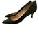 Manolo Blahnik Shoe Size 39 Dark Green Suede leather Pointed Toe Pumps Dark Green / 39